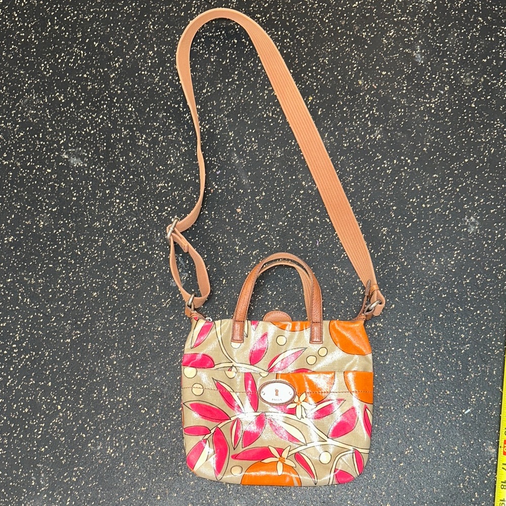 Fossil Floral Patterned Women's Bag